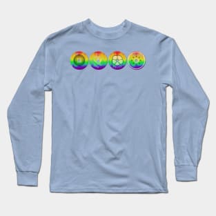 Rainbow Pride Coins Long Sleeve T-Shirt